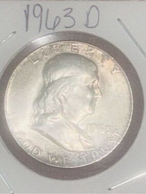 1963-D Franklin Half Dollar - Silver Coin